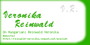veronika reinwald business card